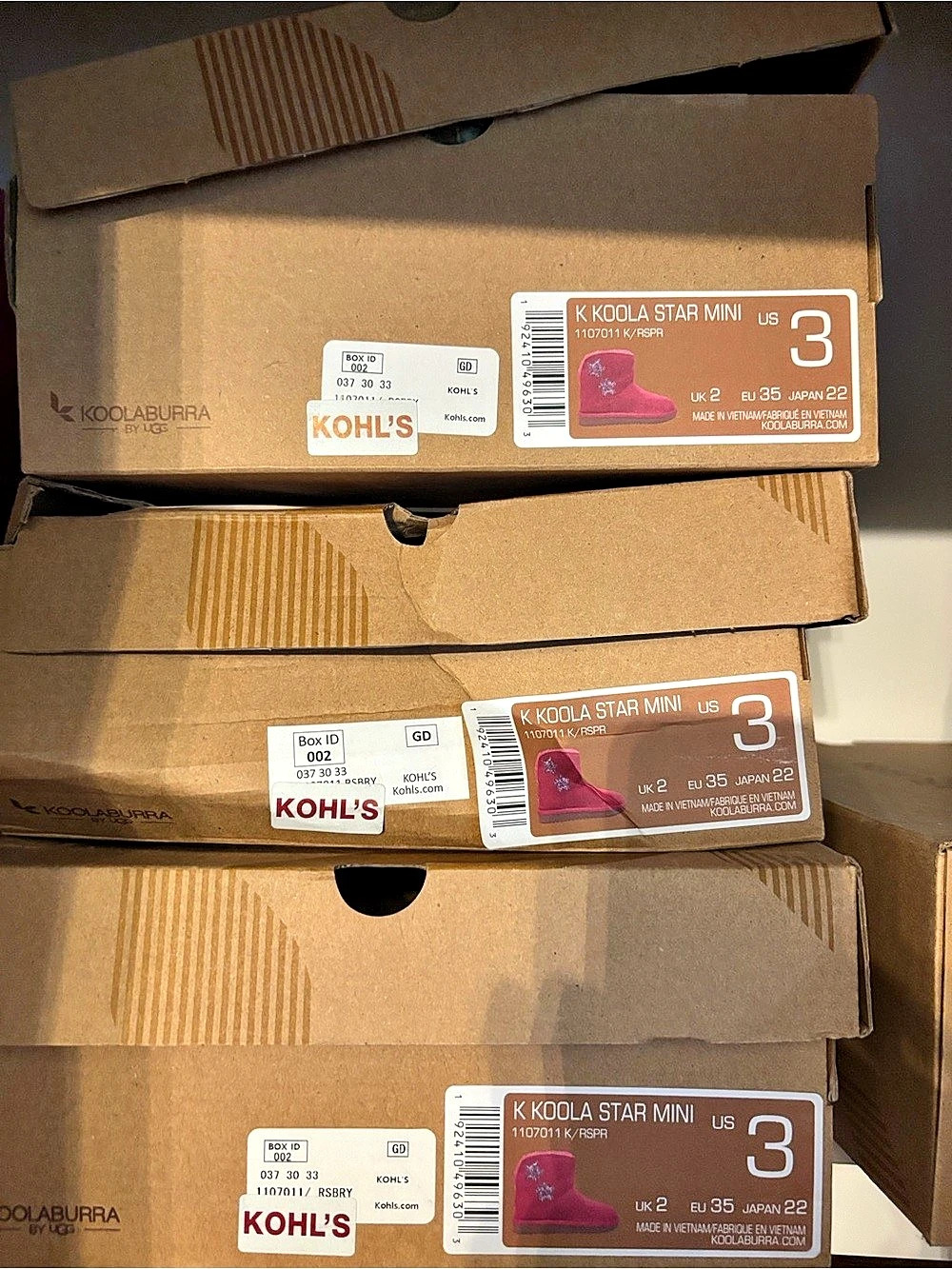Lot of Koolaburra by UGG Koola Short Mini Girls US - $40 per pair